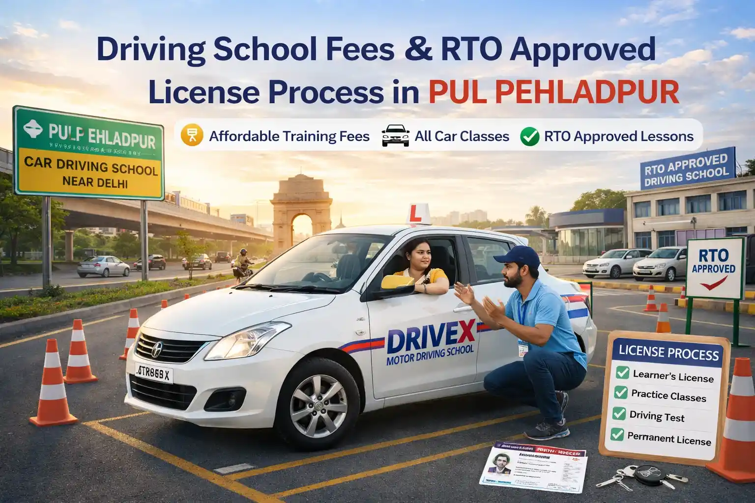 car driving school near delhi