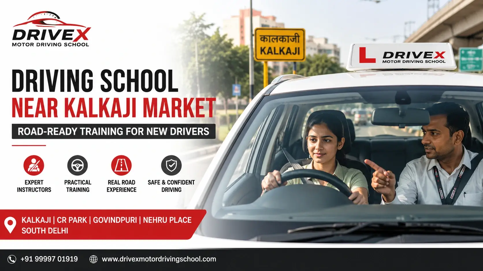 Driving School Near Kalkaji Market