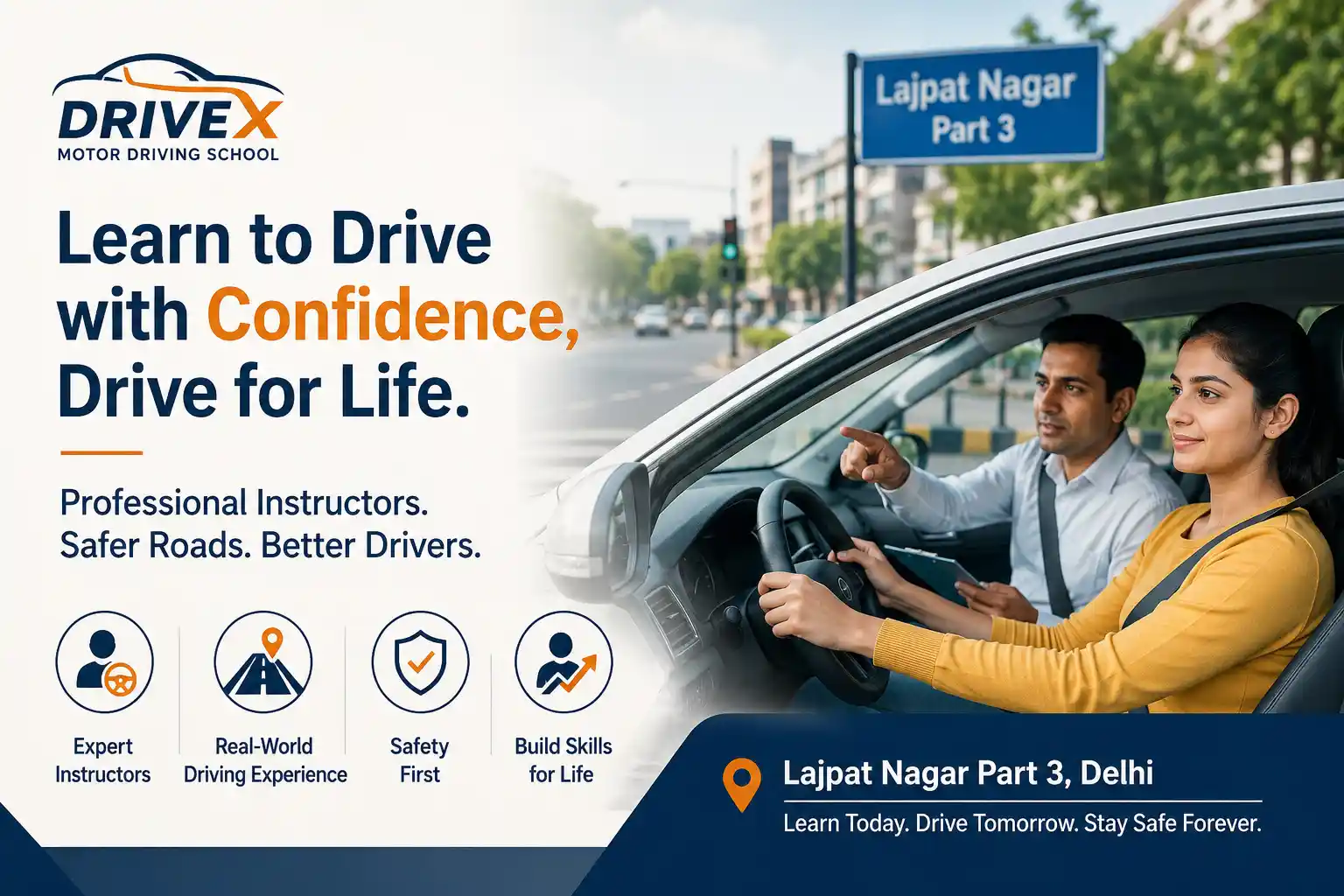 Driving School in Lajpat Nagar Part 3