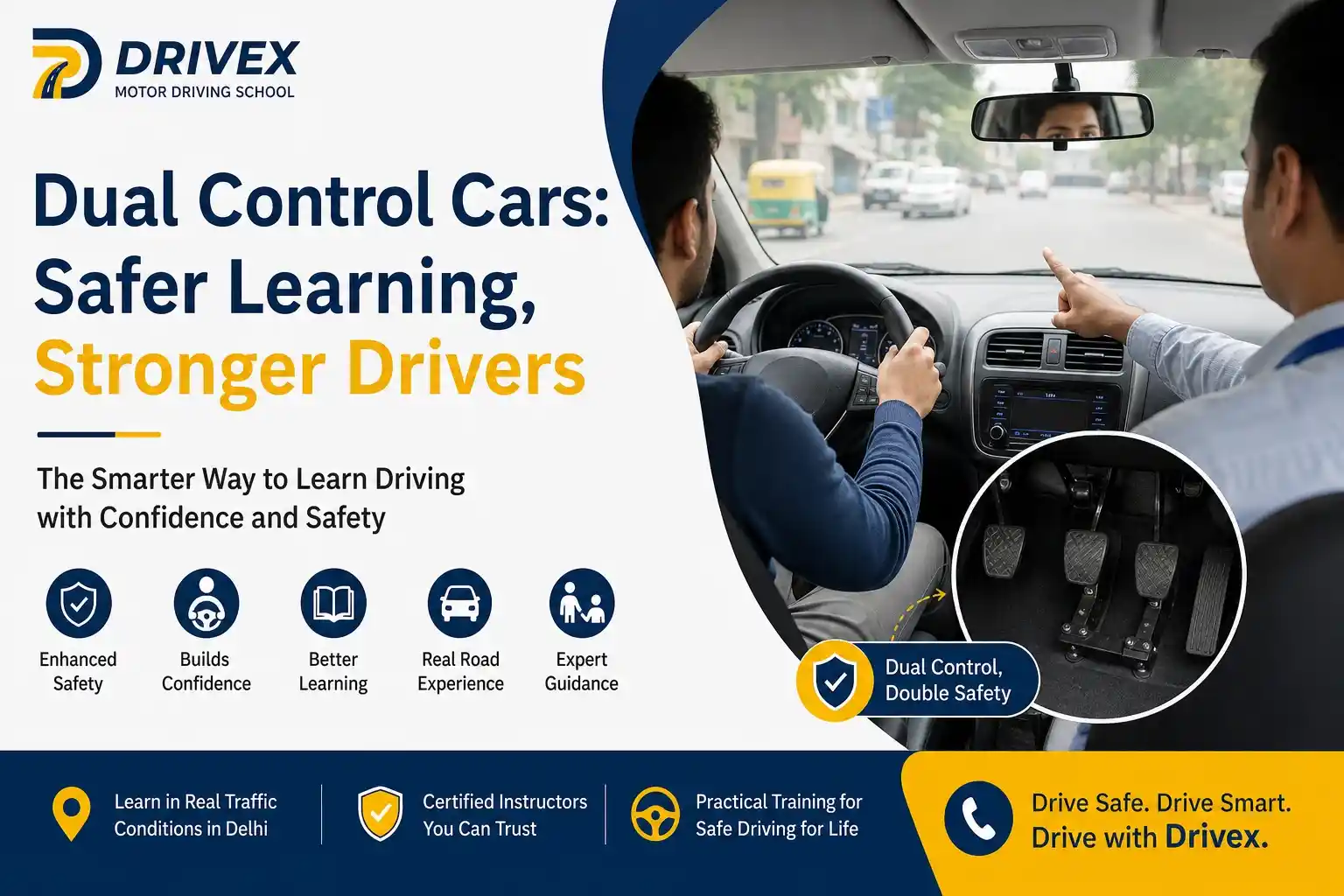 Dual Control Cars for Driving Training