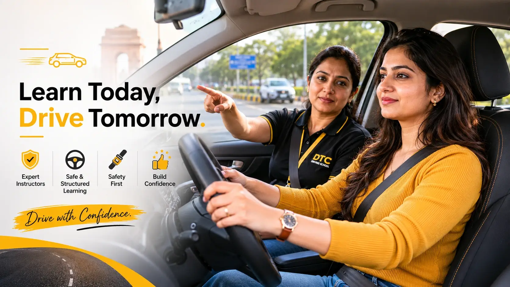 ladies driving classes in Delhi