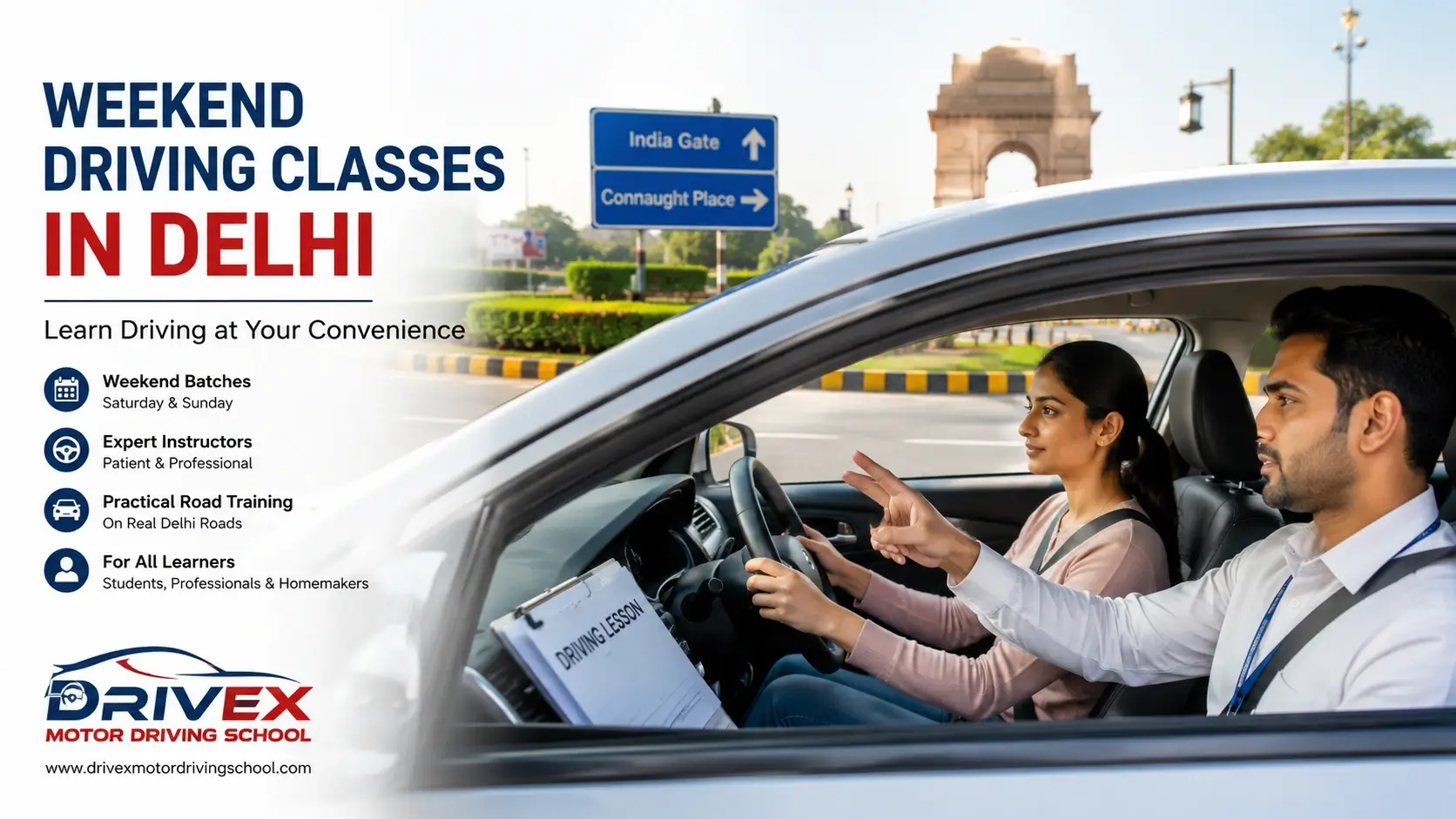 Weekend Driving Classes in Delhi