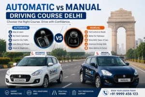 automatic vs manual driving course Delhi