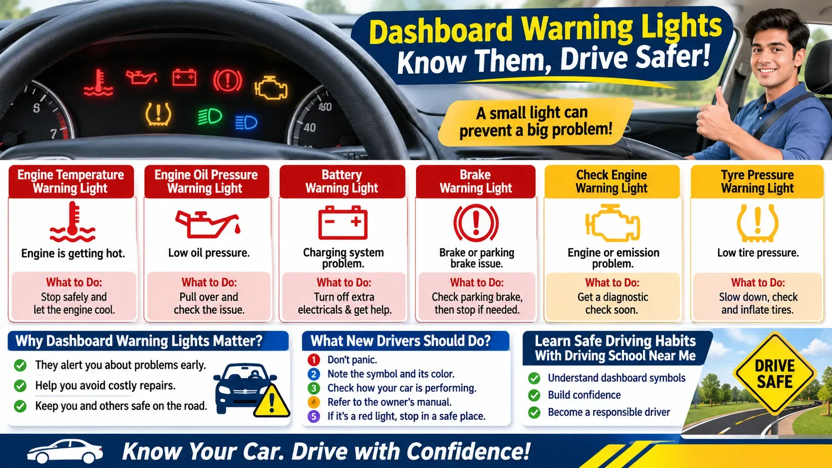 Car Dashboard Warning Lights