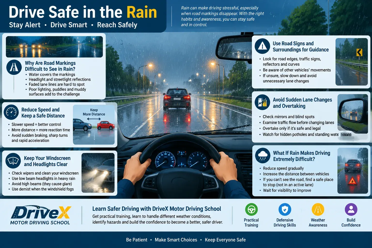Driving Safely in Rain